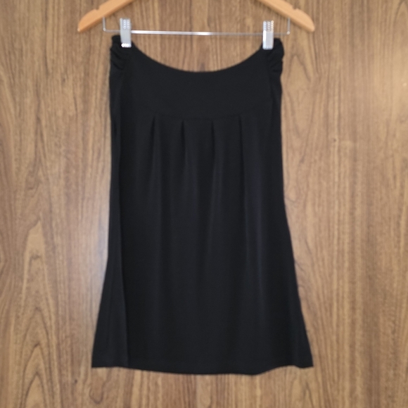 Chadwicks Black Strapless Mini Dress with Floral Accents Size S - Picture 8 of 8